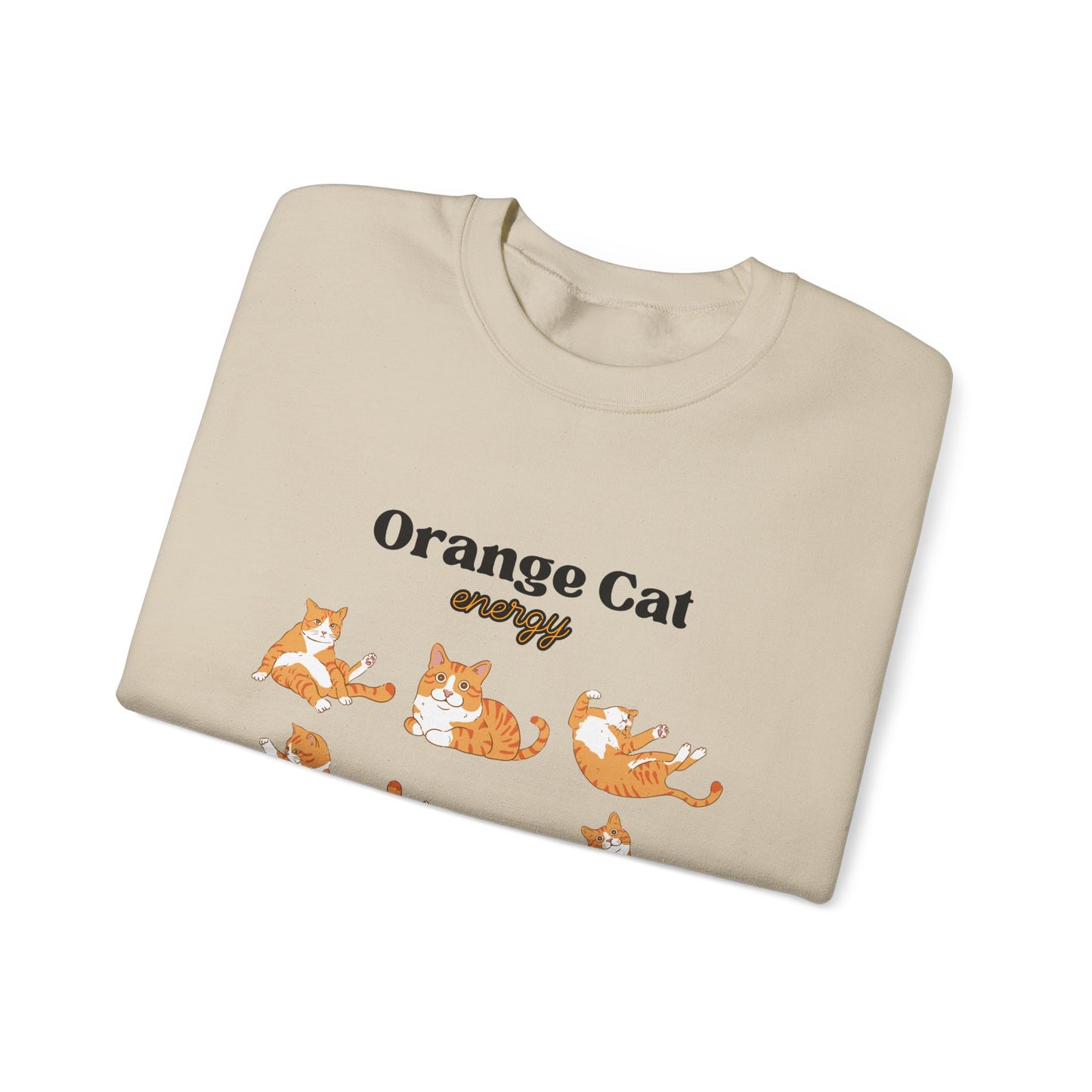 Orange Cat Energy Crewneck