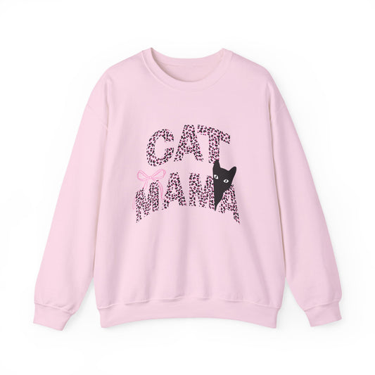 Cheetah Cat Mama Crewneck