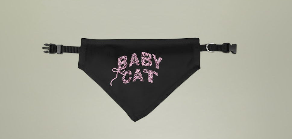 Baby Cat Clip-on Bandana