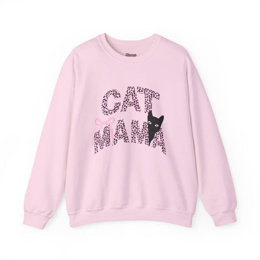 Cheetah Cat Mama Crewneck