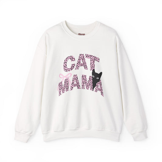 Cheetah Cat Mama Crewneck
