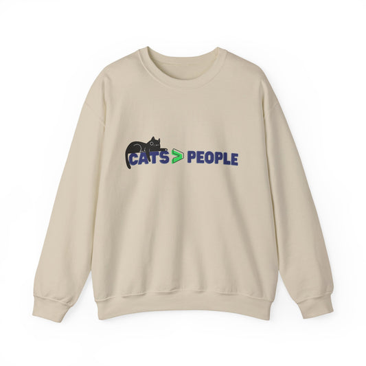 Cats > People Crewneck