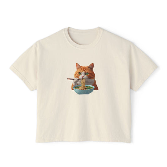 Cat Eats Pho BoxyTee