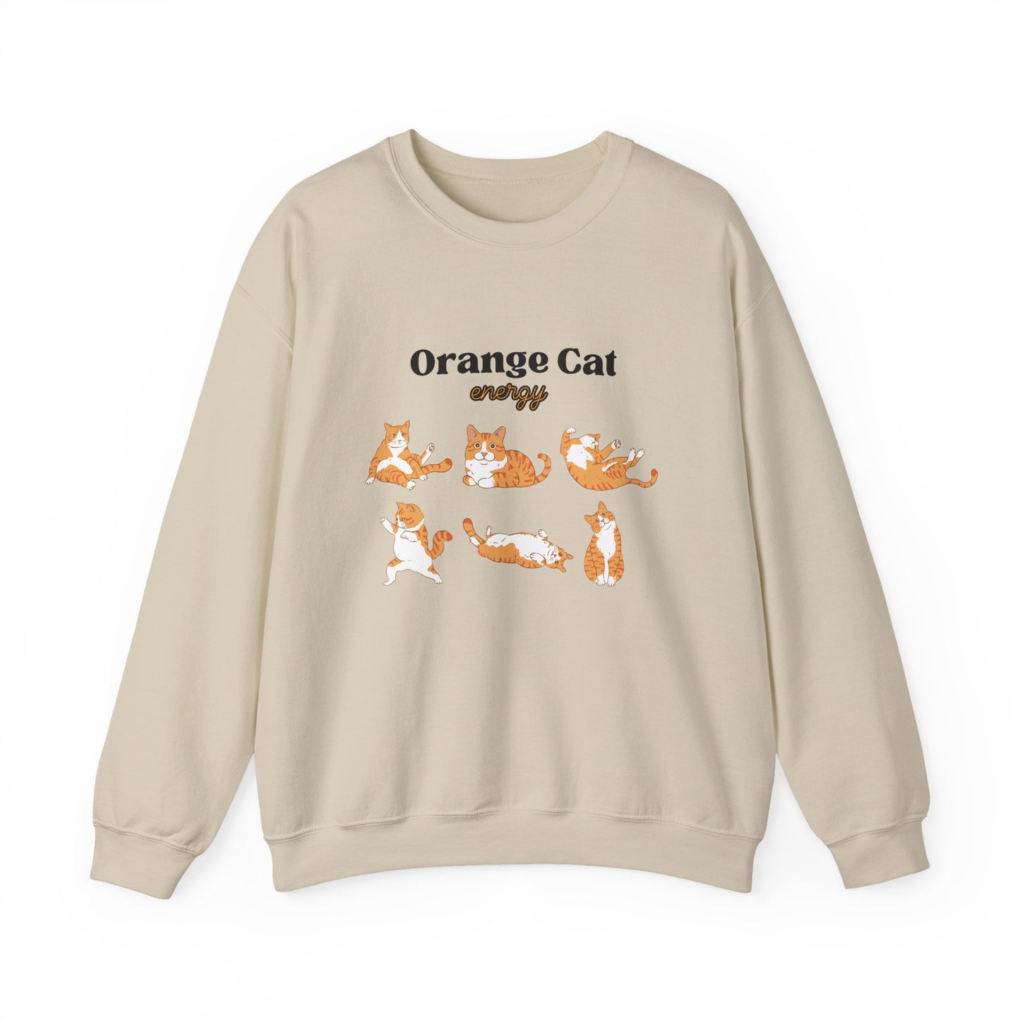 Orange Cat Energy Crewneck